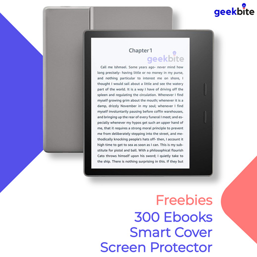 Quube GeekBite Amazon Kindle Oasis 3 8GB! Free 300