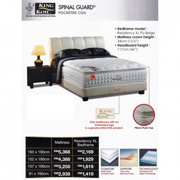 King koil outlet spinal guard