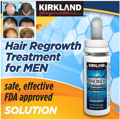 Qoo10 - Kirkland Signature minoxidil 5% for Hair Loss/Regrowth ...