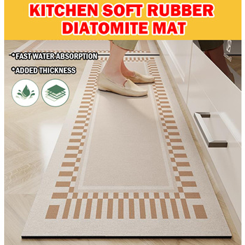 Soft Thickened Kitchen Floor Mat, Non-slip Oil-proof Floor Mat