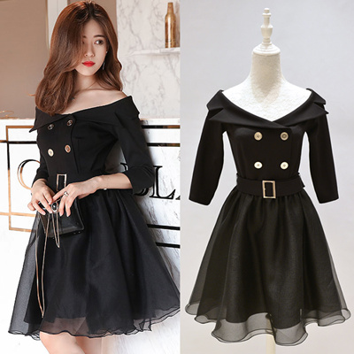 Qoo10 Korean Fashion Temperament Cute Party Dress Autumn