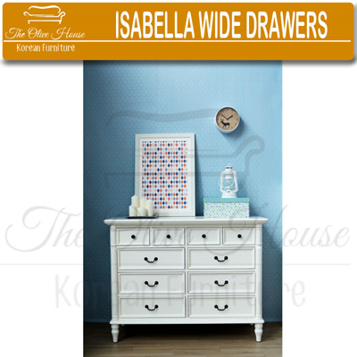 Qoo10 Isabella Wide Drawer LEMARI  LACI PAKAIAN  