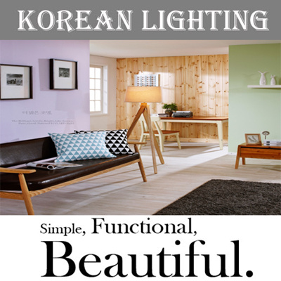 Korean Light Molis Wood Floor Stand Interior Design Nature Color Floor Stand Wood