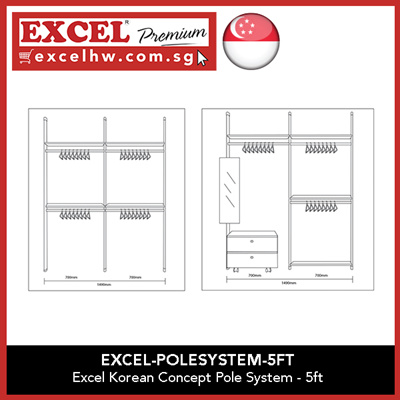 Qoo10 Excel Wardrobe Furniture Deco