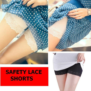Qoo10 - KOREAN STYLE SAFETY HOT-LACE SHORTS UNDER SKIRT PANTS : Lingerie &  Sleepwear