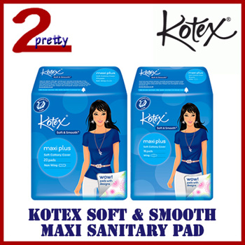 Quube -KOTEX SOFT N SMOOTH MAXI WING/NON WING 23CM SANITARY PAD : Hair Care