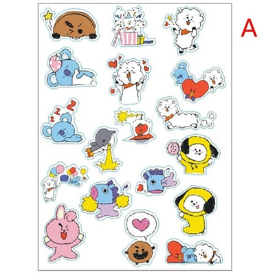 Qoo10 KPOP BTS  Waterproof Sticker BT21 Photo Luggage 