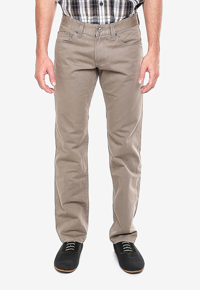 Qoo10 Celana  Katun Khakis Tampilan Casual  Model 