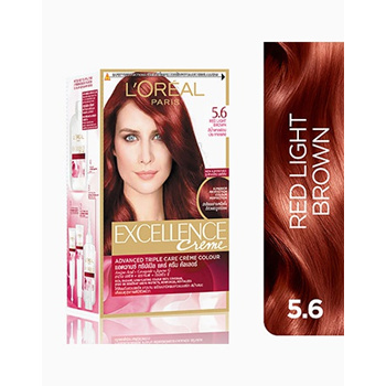 Qoo10 - L Oreal Paris Hair Color Excellence Cream  Light Red Bro :  Hair Care