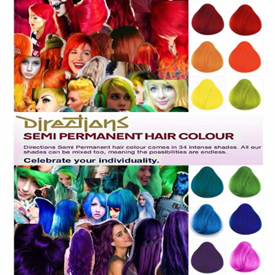 Directions Hair Dye Chart