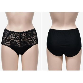 Ladies Maxi Lace Cotton Briefs