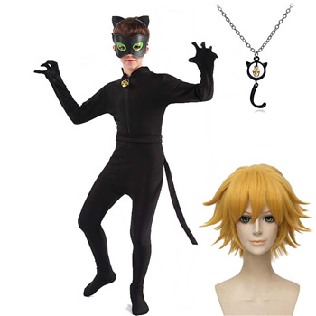 Miraculous Ladybug Kid's Cat Noir Costume