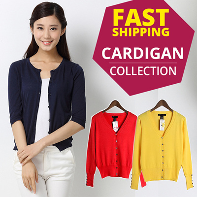  Qoo10  Cardigans  Women s Clothing