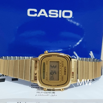 Casio gold digital hot sale watch women's