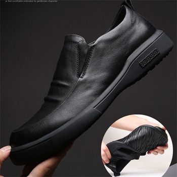 Casual business mens soft clearance leather shoes