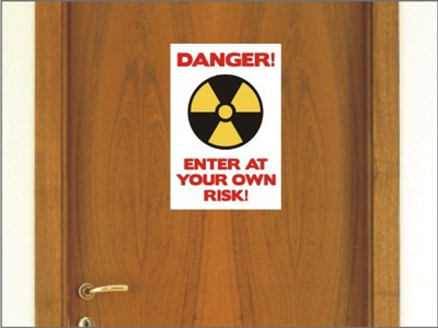 Lepni Me N1237 Funny Teenager Bedroom Door Vinyl Sticker Sign Danger Enter On Your Own Risk