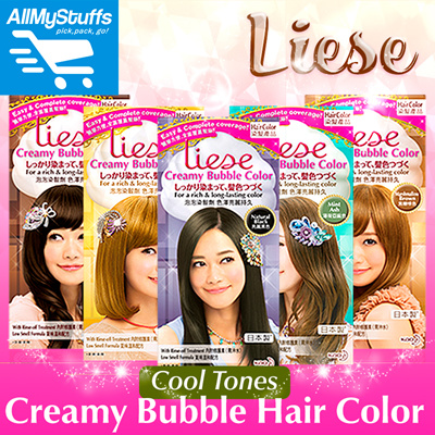 Qoo10 Liese Creamy Bubble Hair Color Cool Tones