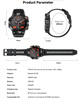 Wish+ | LIGE Military Men Outdoor Sports Smart Watch 1.39“HD Bluetooth ...