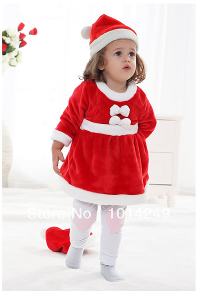 Qoo10 Little Santa Claus Girl Kostum Natal  Bayi  dan 