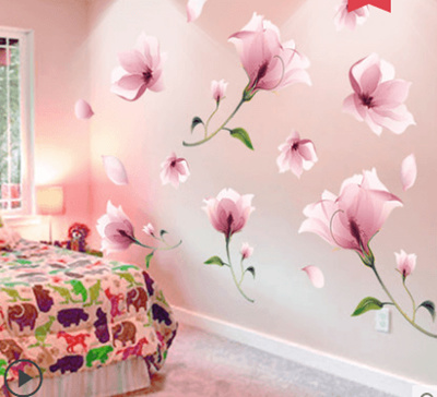 Living Room 3d Stereo Warm Bedroom Wall Flower Wall Sticker Wallpaper Room Wallpaper Self Adhesive