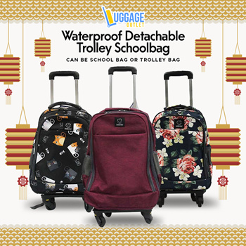 detachable trolley backpack