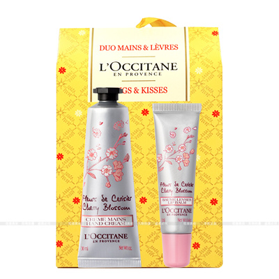 Qoo10 Loccitane Cherry Blossom Hand Cream And Lip Balm Gift Set