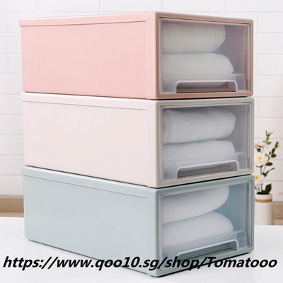 Qoo10 Locker Drawer Plastic Storage Box Quilt Clothes Organizer