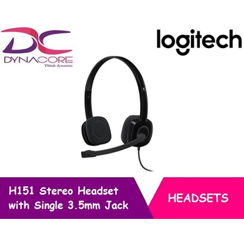 Qoo10 DYNACORE Logitech H151 Stereo Headset With In Line