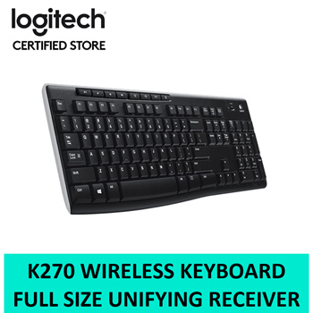 Qoo10 Logitech K270 Wireless Full With Unifying USB Receiver 3... Computer & Game