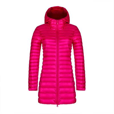 womens long down coat with hood