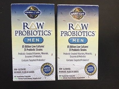 Qoo10 Lot Of 2 Garden Of Life Raw Probiotics Men 90 Caps 85