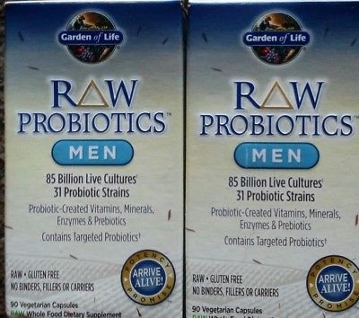 Qoo10 Lot Of 2 Garden Of Life Raw Probiotics Men 90 Caps 85