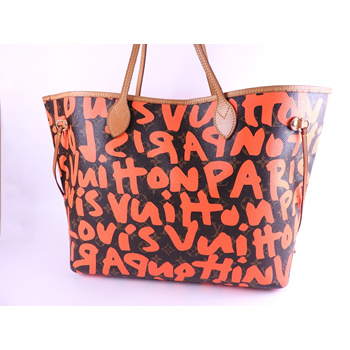 Louis Vuitton Monogram Orange Graffiti Neverfull Gm