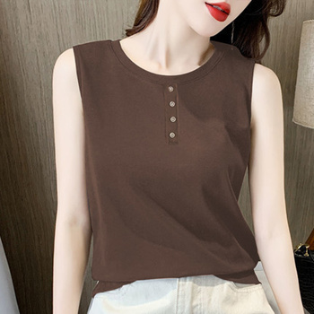 Qoo10 - Ladies Minimalist Sleeveless Top Summer Vest Shirt Multi