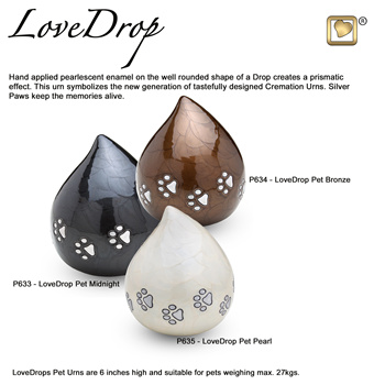 Love drop best sale pet urn