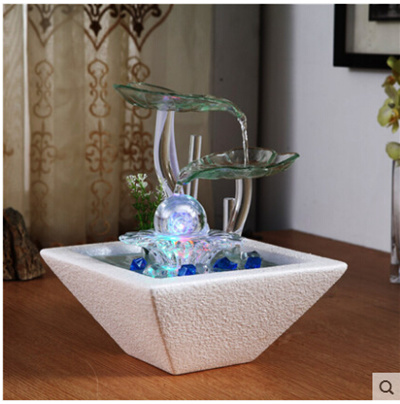 Lucky Wind Turbine Humidifier Water Fountains Home Decor Ceramic Arts And Crafts Living Room Offic