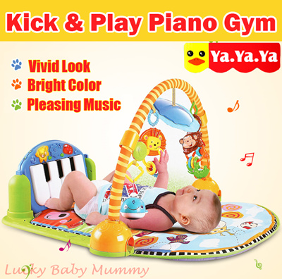 Qoo10 Baby Kick Play Piano Gym Baby Play Mat Simillar To Fisher