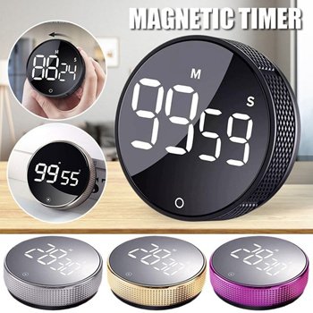 Kitchen Cooking Shower Timer Training Stopwatch Alarm Clock Electronic Cooking  Clock Countdown Timer Magnetic LED Digital LCD Display