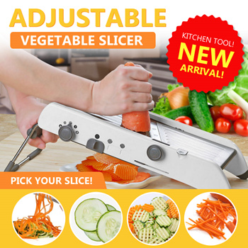 Mandolin Slicer Manual Vegetable Cutter Professional Grater With 304  Stainless Steel Adjustable Blades Vegetable Cooking Tool