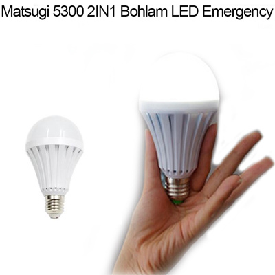 Qoo10 - Matsugi 5300 2IN1 Bohlam LED Emergency Buat Lampu 