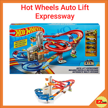 Qoo10 Mattel Toys Hot Wheels Auto Lift Expressway with 5