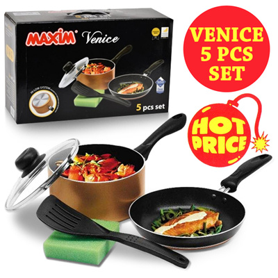 Qoo10 Maxim  Venice Set 5 Peralatan  Dapur 