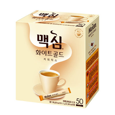 Qoo10 Maxim  White Gold Coffee  Mix 50 sticks Instant 