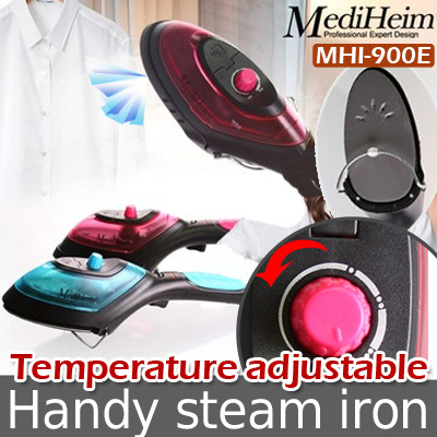 Mediheim Handy Steam Iron L 20sec Heating Ok L 3level Temperature Adjustable L Stand L Mhi 900e