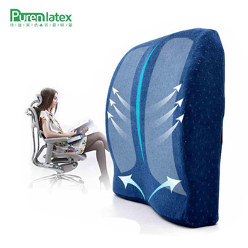 Purenlatex Coccyx Seat Cushion Memory Foam Lumbar Support