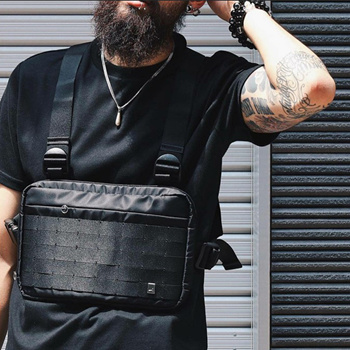 Qoo10 Men chest rig hip hop streetwear chest bag Vest For Men