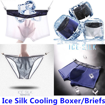Qoo10 - Mens Ice Silk Underwear/Cotton/Cooling boxer/Brief