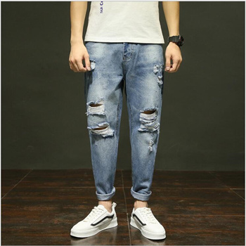 Ripped Jeans damaged Jeans Funky Jeans Ankle Jeans Cropped Jeans Slim Fit  Jeans Boy Jeans For Men