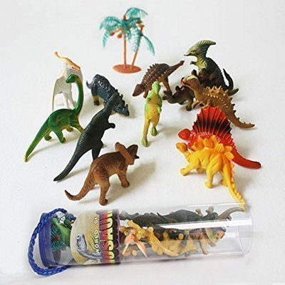 3.2/" Mini Dinosaur Assortment Set of 12 Dinosaur Figures Toy for Kids