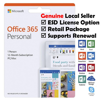 Qoo10 Microsoft Office 365 Personal 1 Year Win Mac Computer